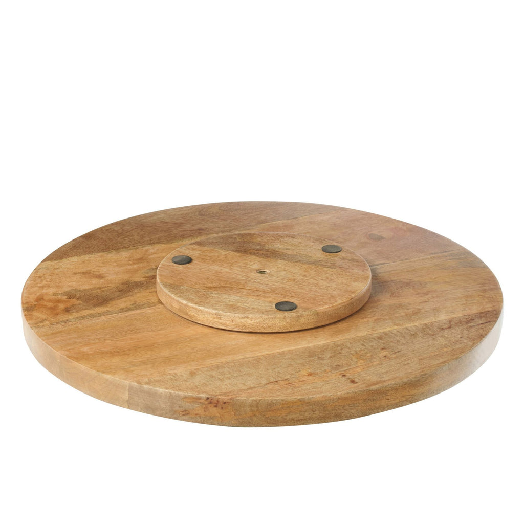 Piatto Girevole Rotondo Legno Di Mango Jolipa