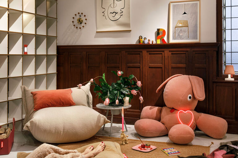 Teddy Cheeky Pink Fatboy