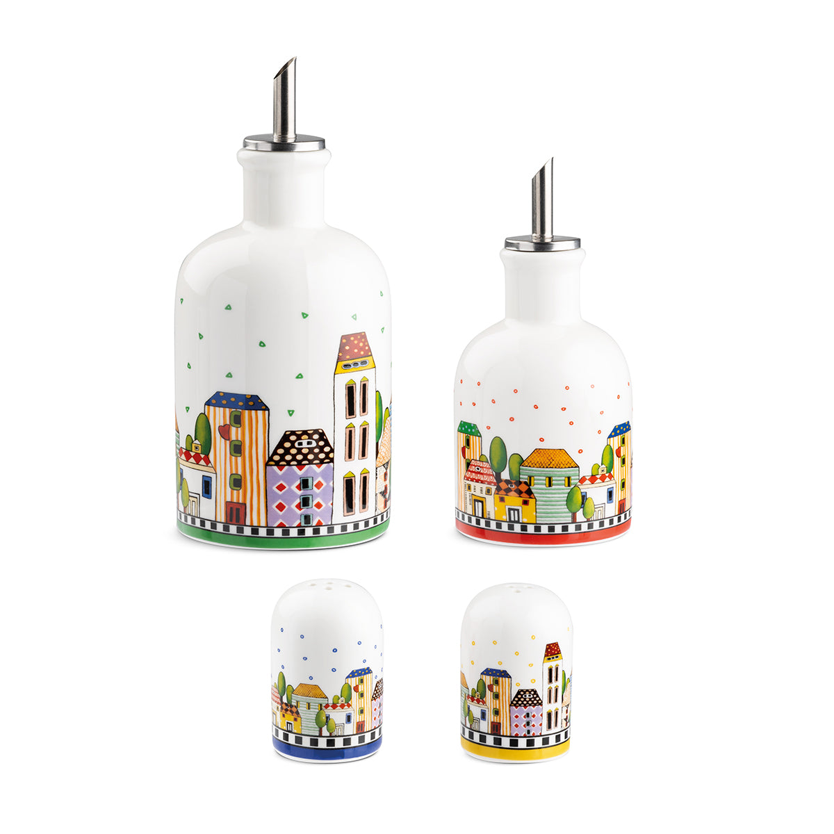 Set Ménage (Olio, Aceto, Sale, Pepe) Paese Mio Egan