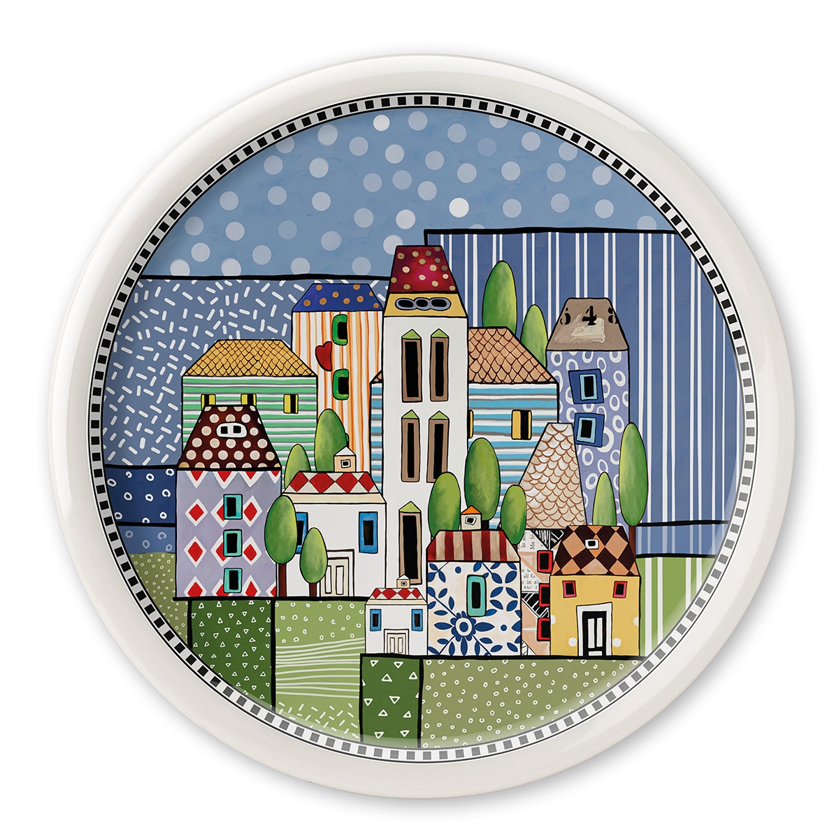 Piatto Pizza Paese Mio Blu D30,5 Egan