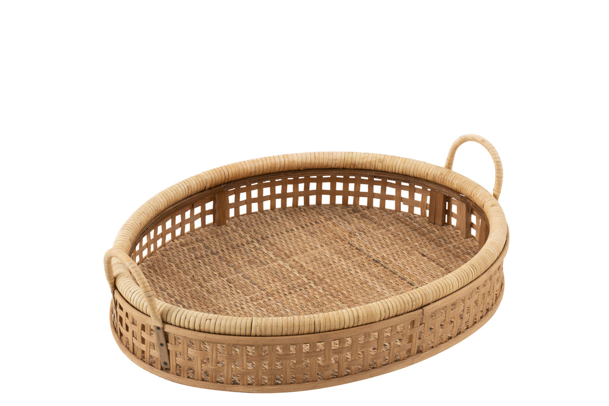 Vassoio Pick Rattan/Bambu Naturale Jolipa