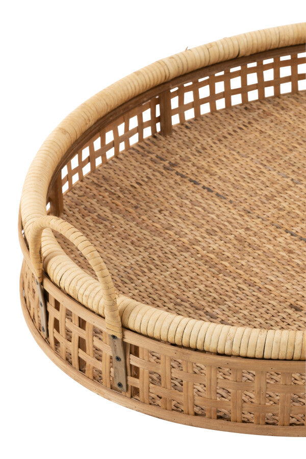 Vassoio Pick Rattan/Bambu Naturale Large Jolipa