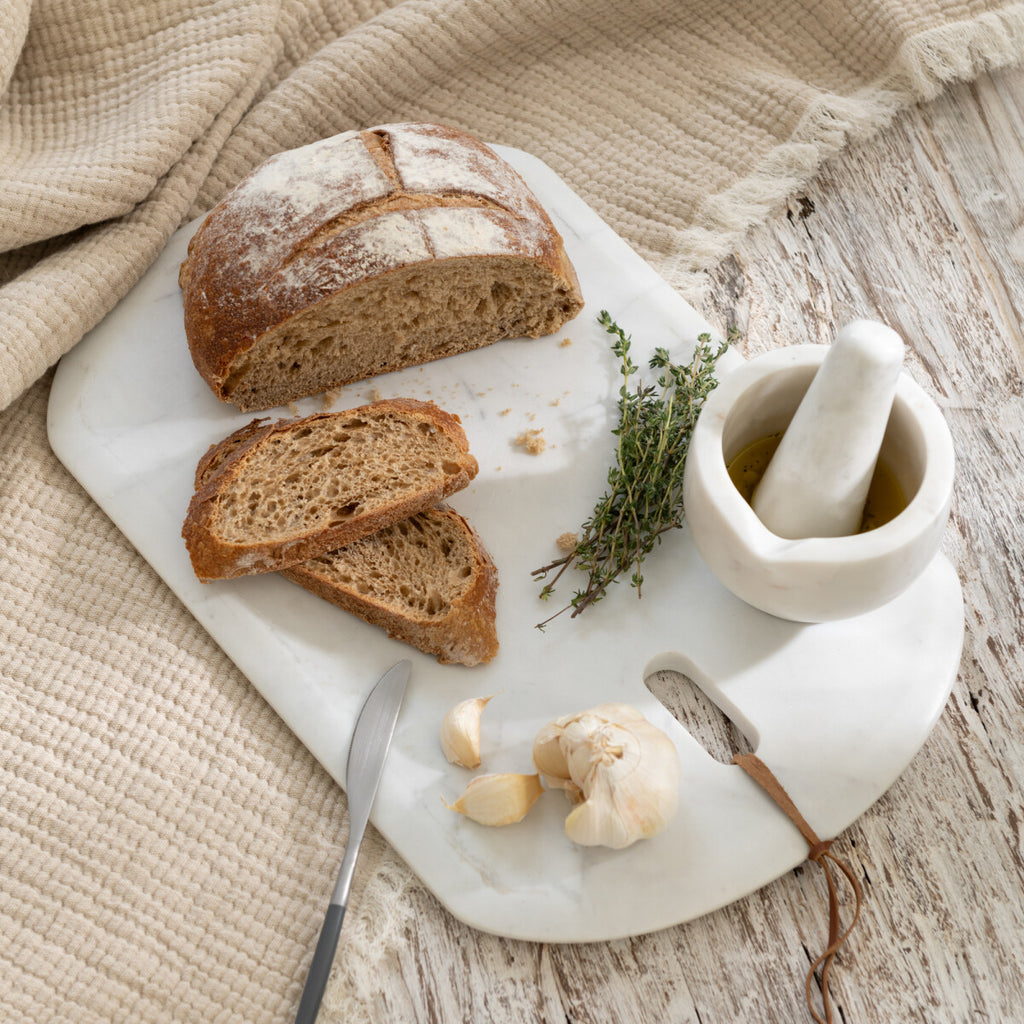 Tagliere Rettangolare Marmo Bianco Small Jolipa