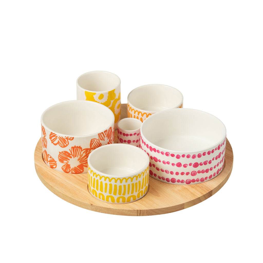 Set Apero 6 Pezzi + Piattino Bambu Jolipa