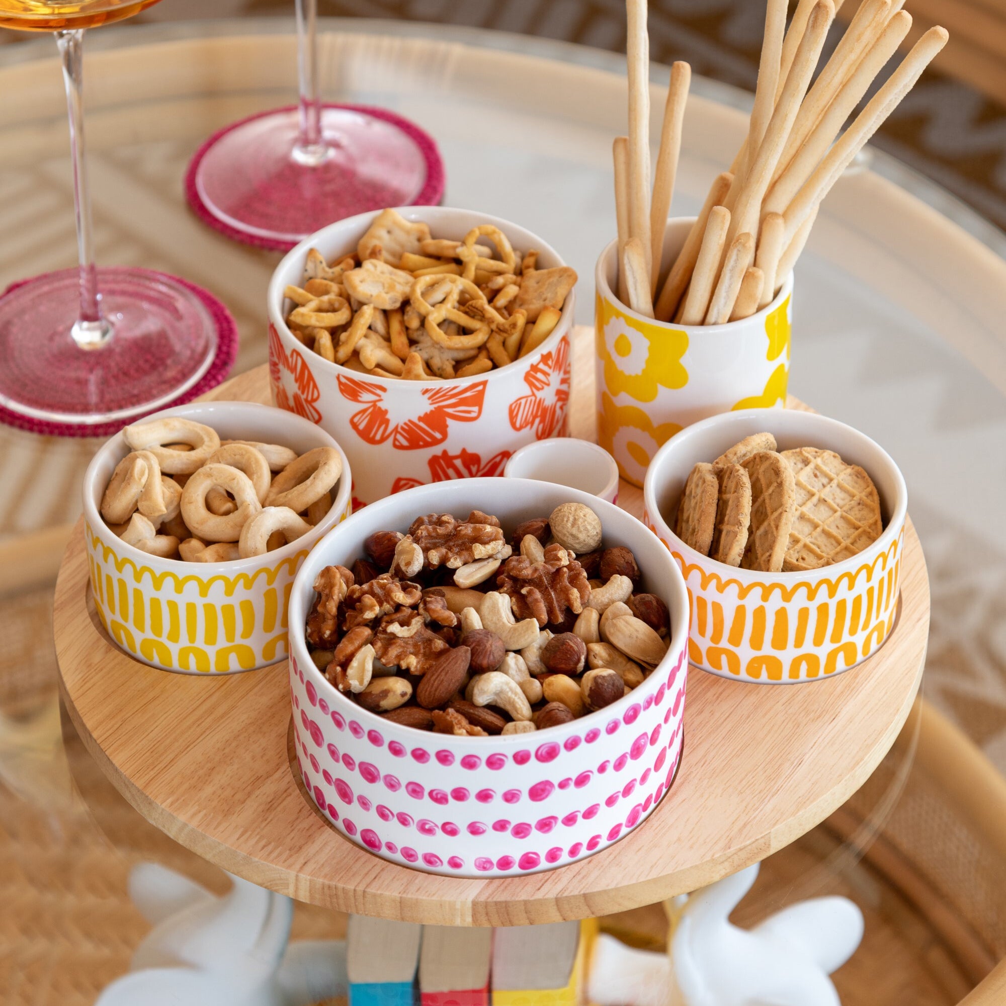 Set Apero 6 Pezzi + Piattino Bambu Jolipa