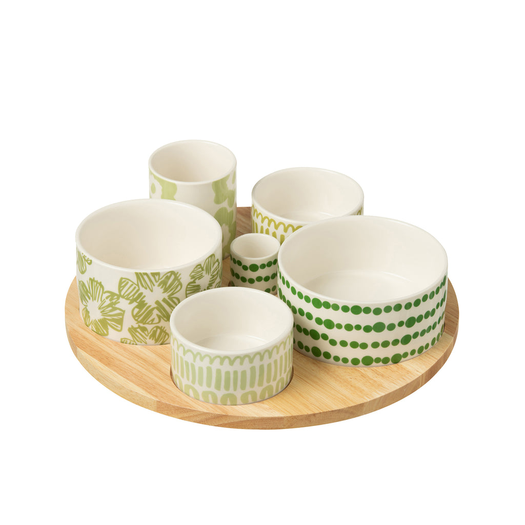 Set Apero 6 Pezzi + Piattino Bambu Jolipa