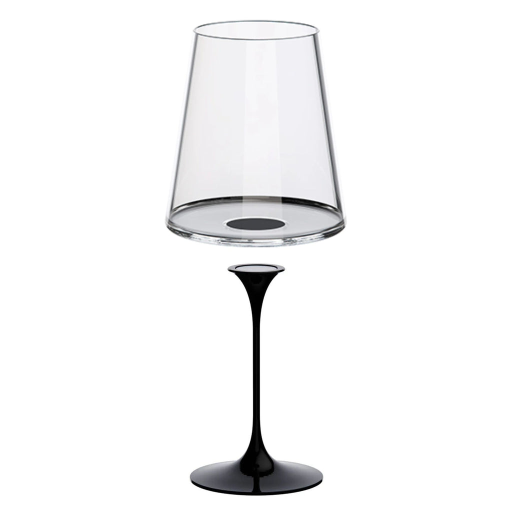 Set 6 Calici in Cristallo con Stelo Staccabile in Alluminio Trebonn