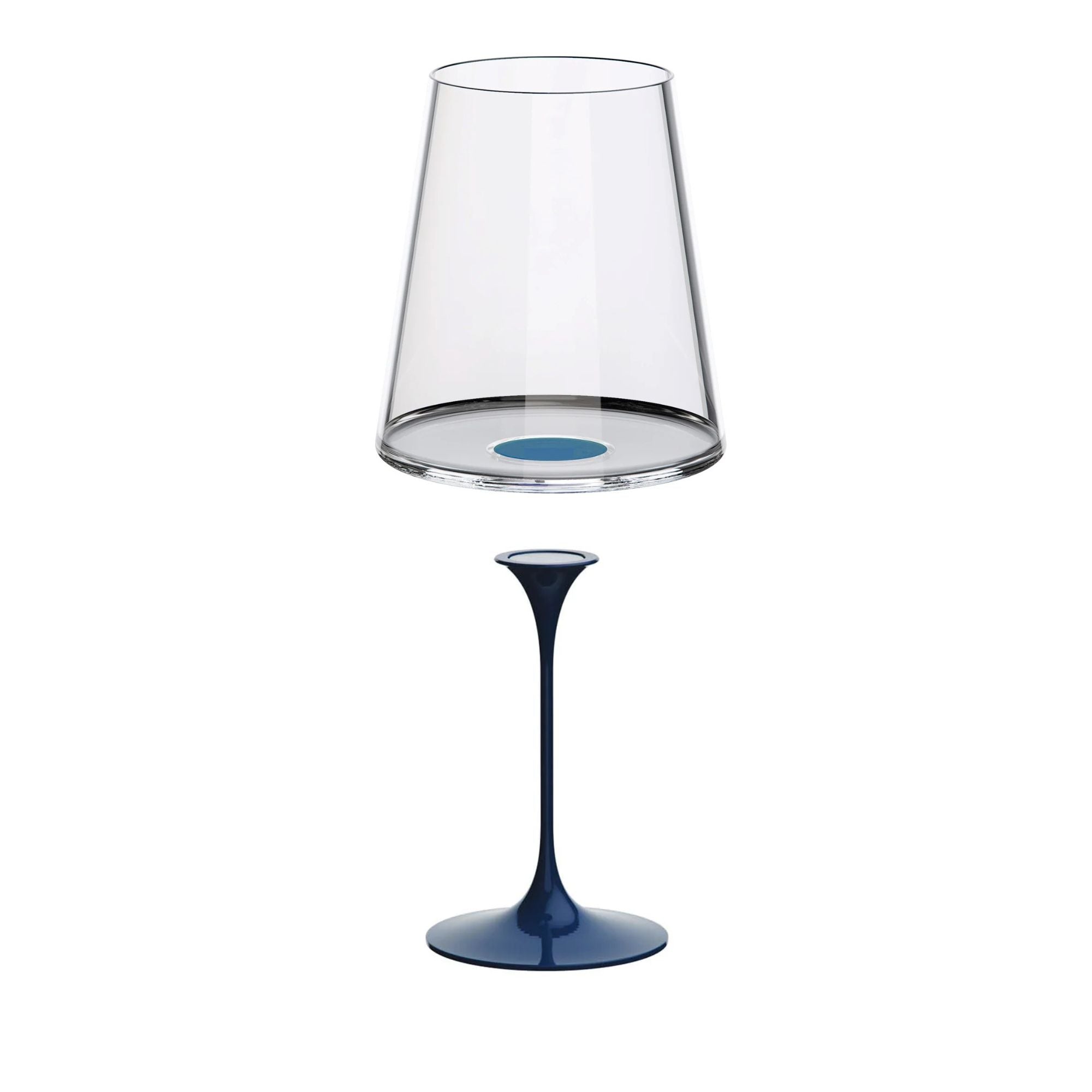 Set 6 Calici in Cristallo con Stelo Staccabile in Alluminio Trebonn