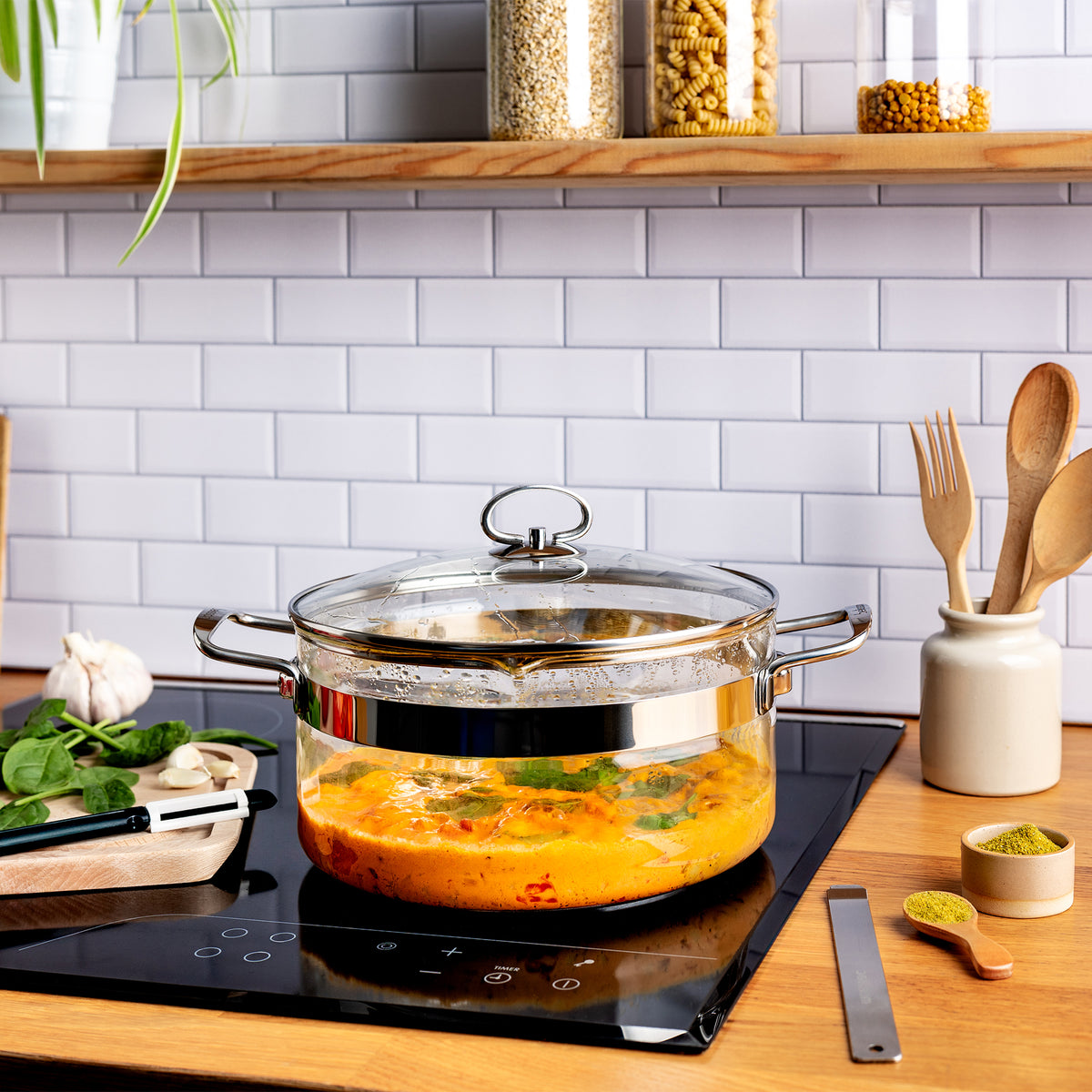 Belissam Casseruola In Vetro Con Coperchio 20 cm Trebonn