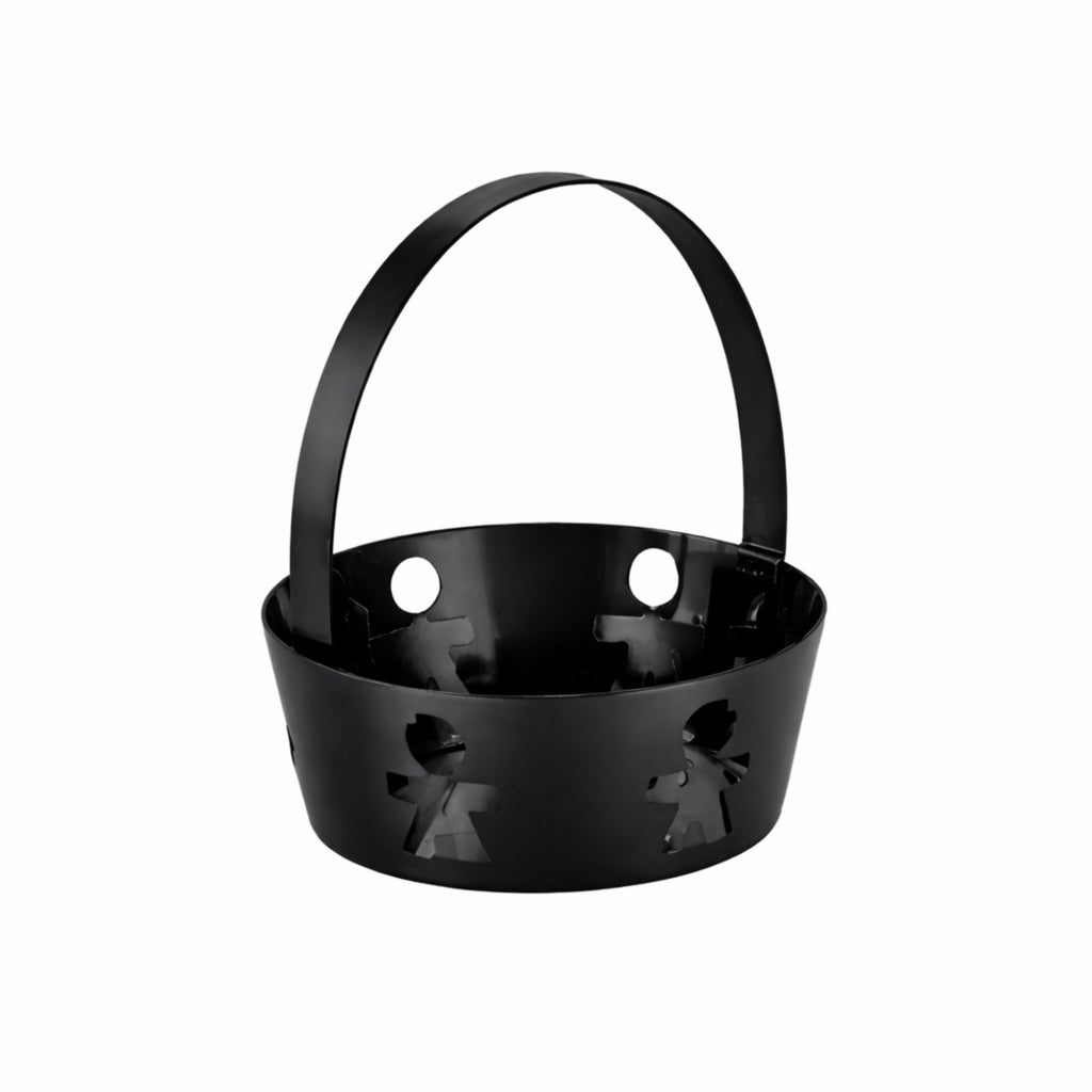 Cestino con manico nero girotondo Alessi