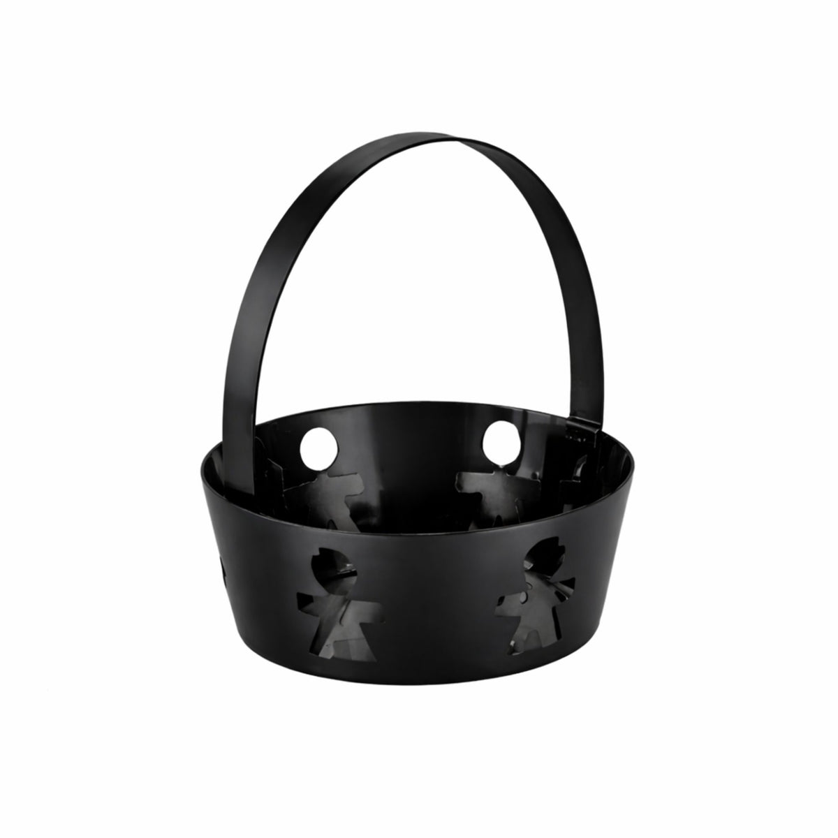 Cestino con manico nero girotondo Alessi