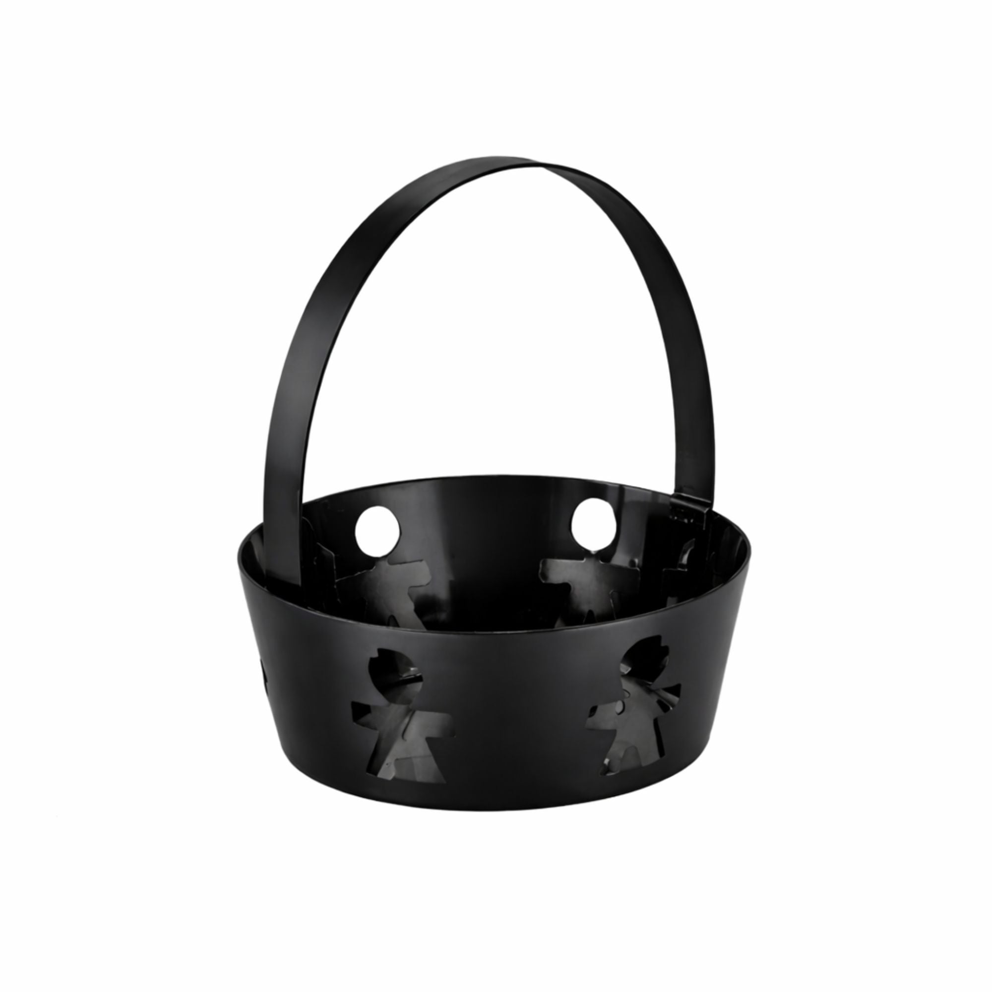 Cestino con manico nero girotondo Alessi