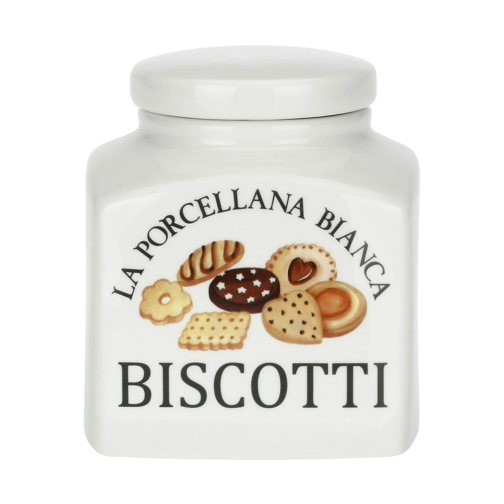 Biscottiera, Conserva La Porcellana Bianca