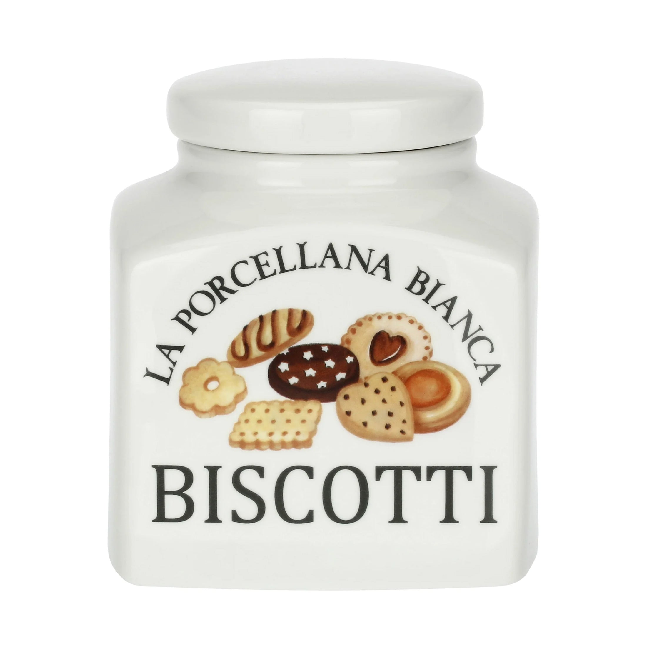 Biscottiera, Conserva La Porcellana Bianca