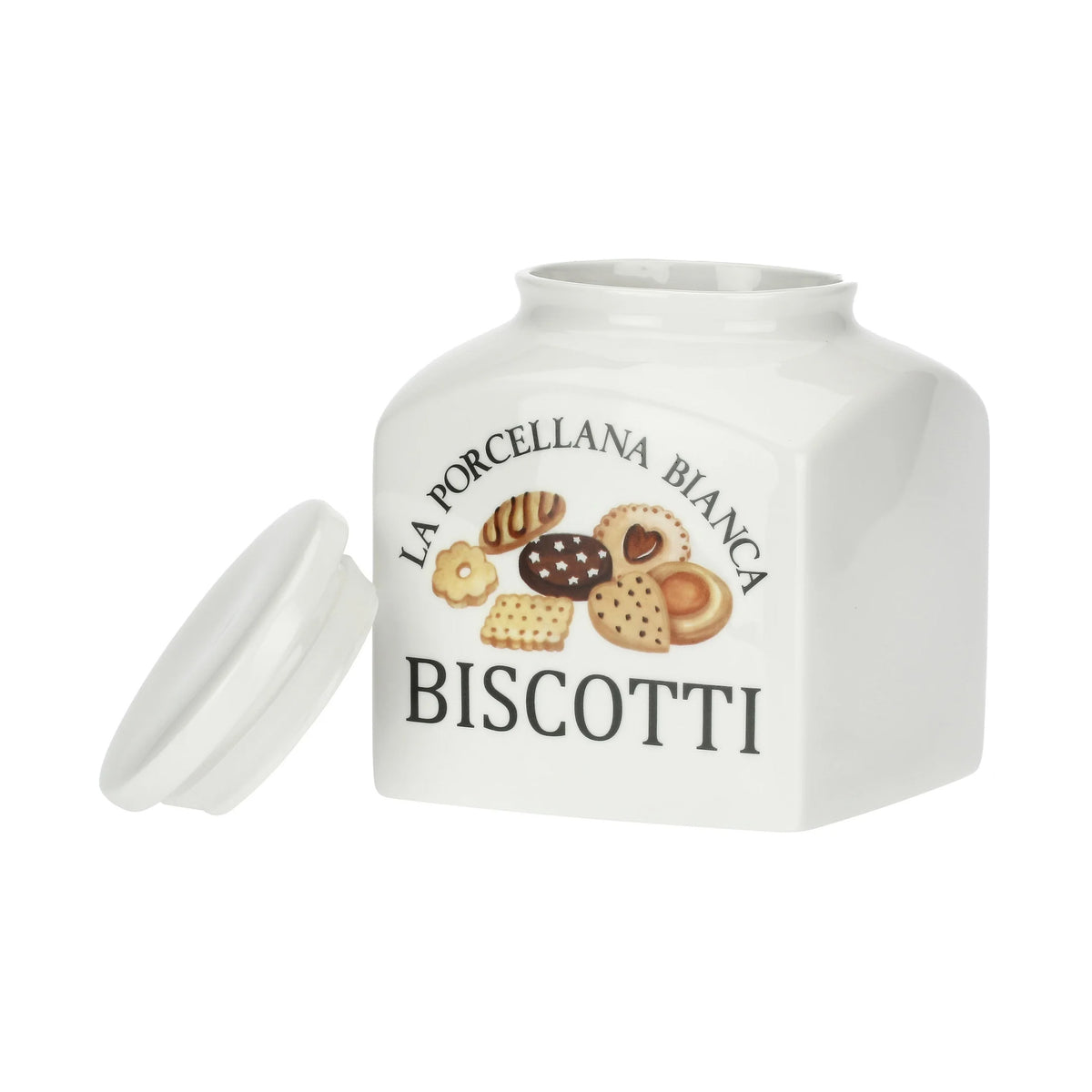 Biscottiera, Conserva La Porcellana Bianca