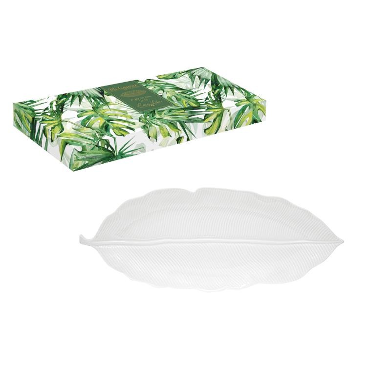 Foglia In Porcellana In Color Box Leaves White Easy Life