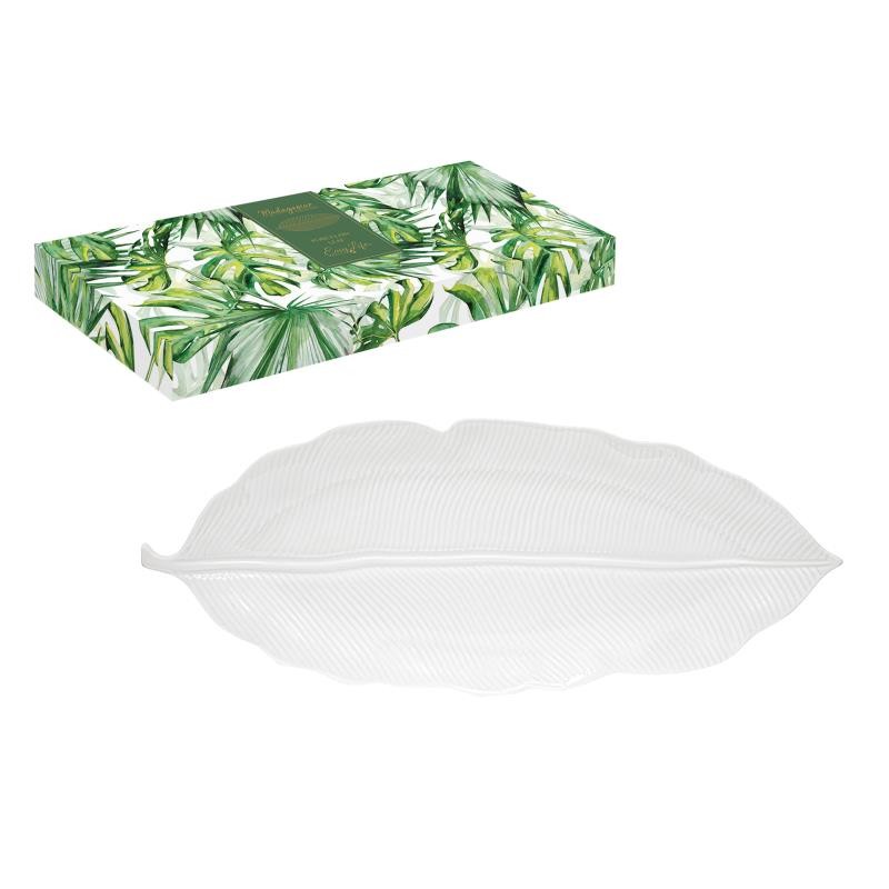 Foglia In Porcellana In Color Box Leaves White Easy Life