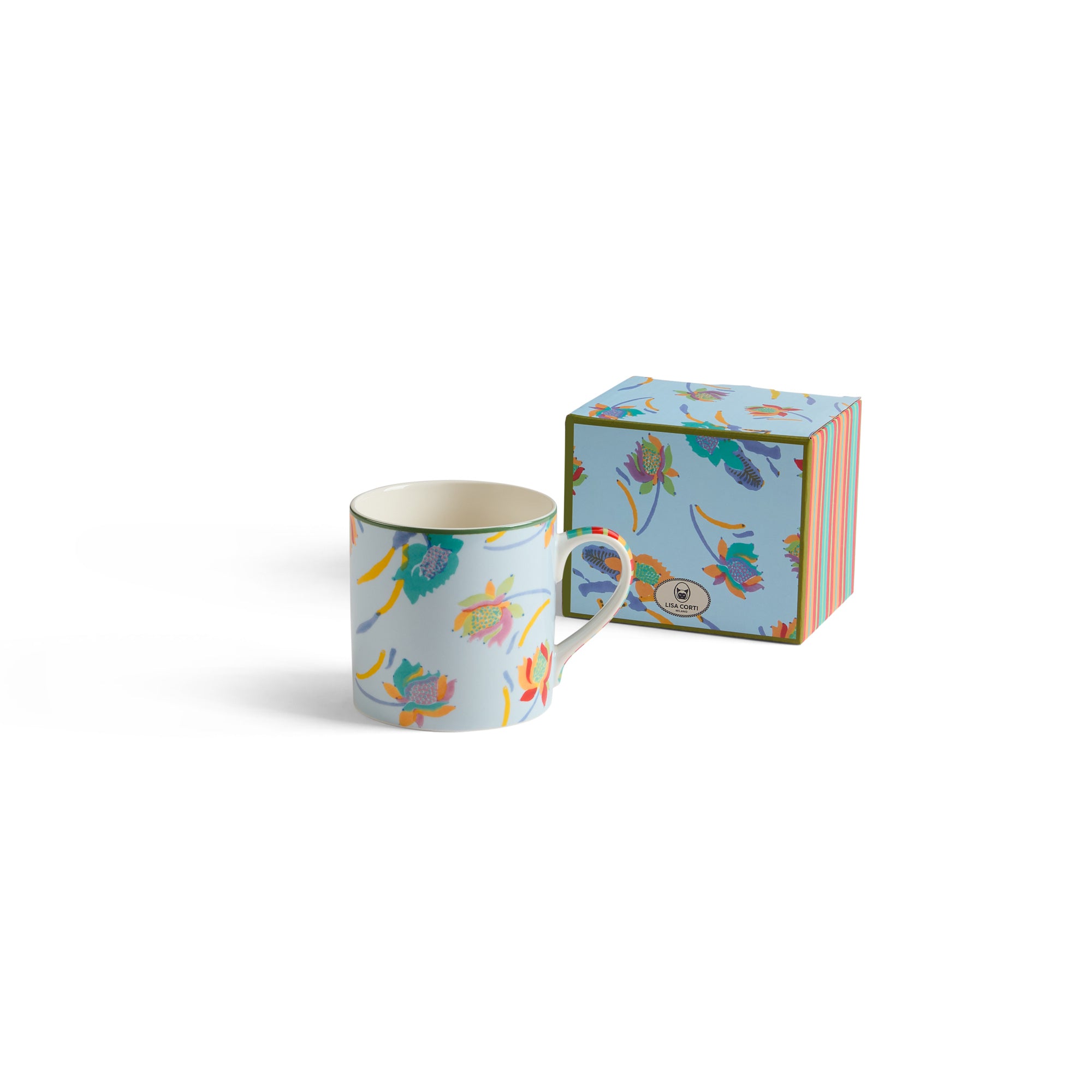 Tazza In Porcellana Japanese Blu Lisa Corti