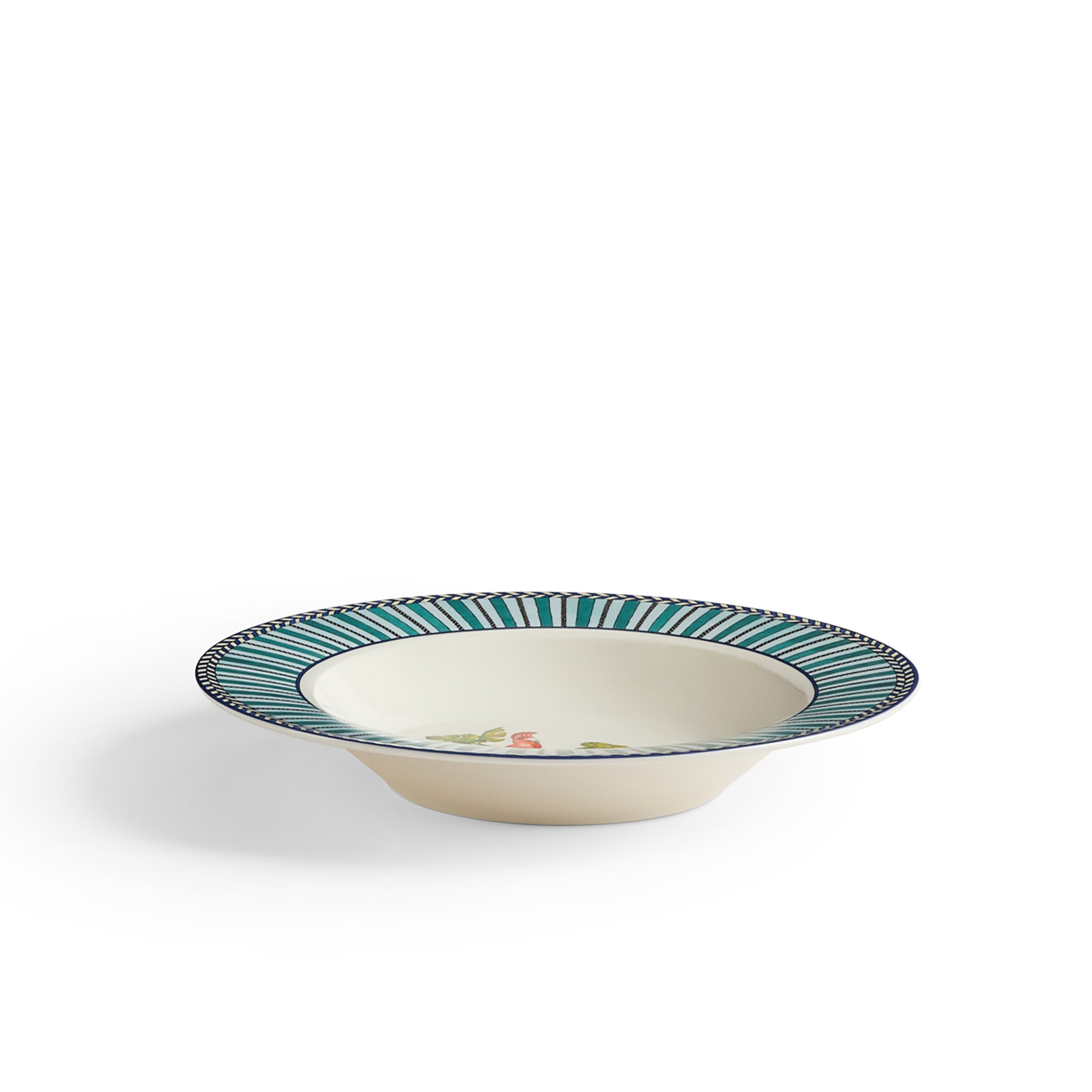 Soup Plate Jungle Parrot Peacock Lisa Corti