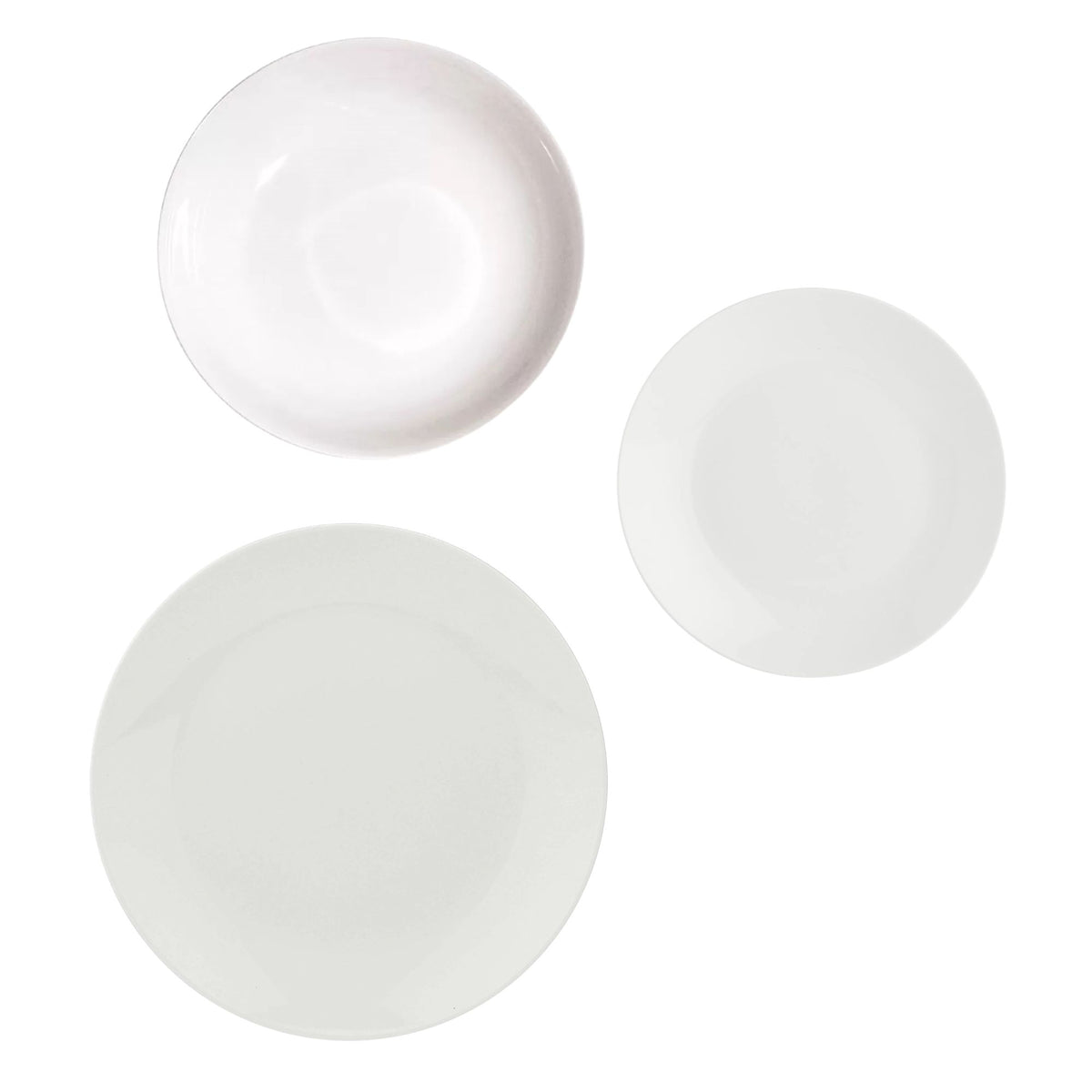 Set Piatti 18 Pezzi La Porcellana Bianca