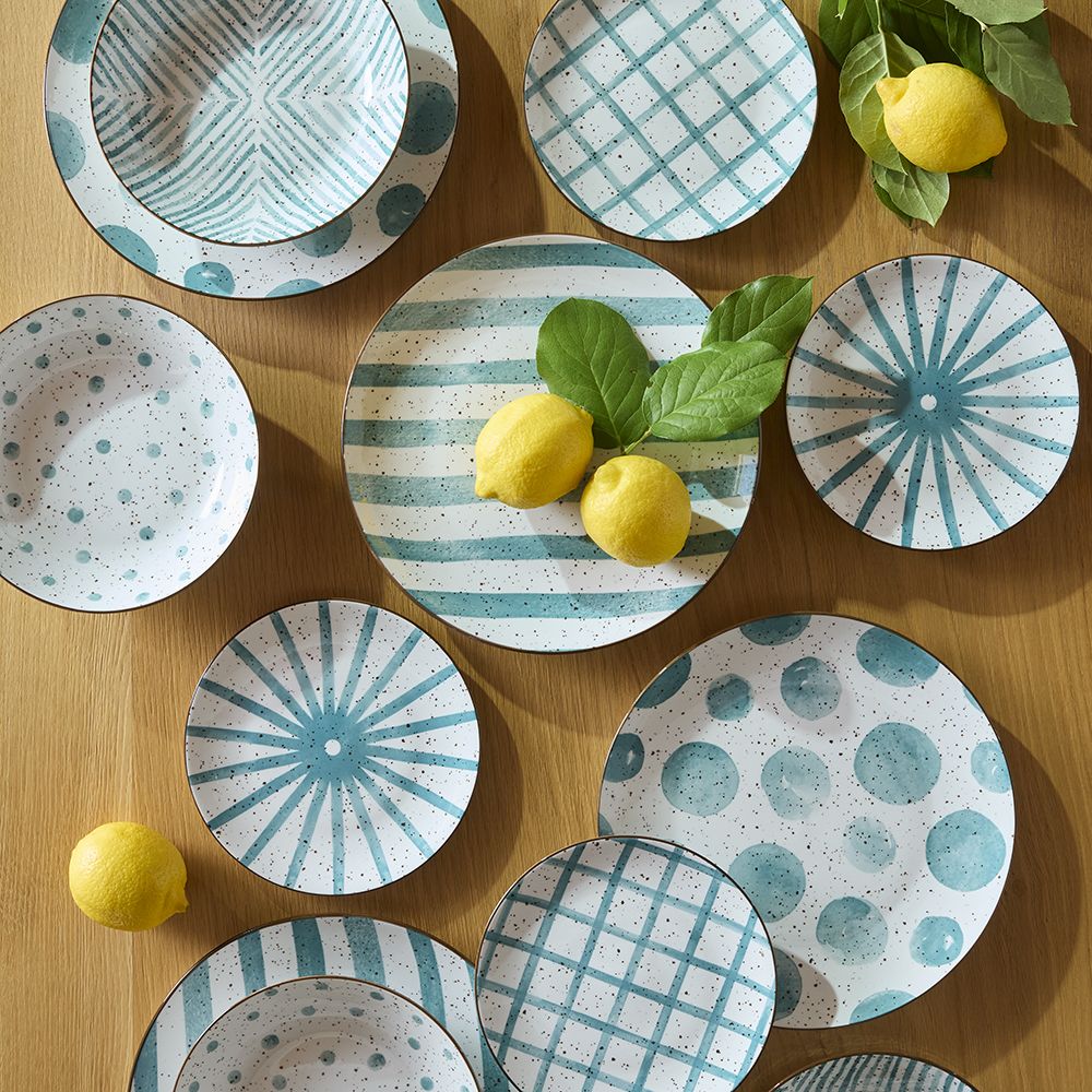 Servizio piatti 18 pezzi Teal Mirage Tognana