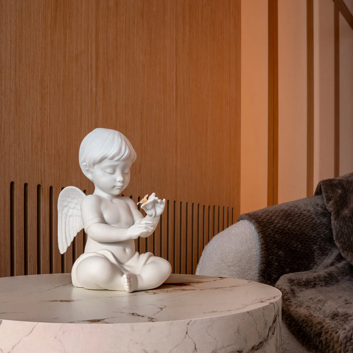 Scultura Angelo con fiore Lladro'