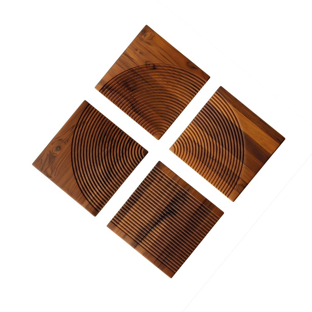 Tagliere Set 4 Pezzi Legno Teak 28 cm Sambonet
