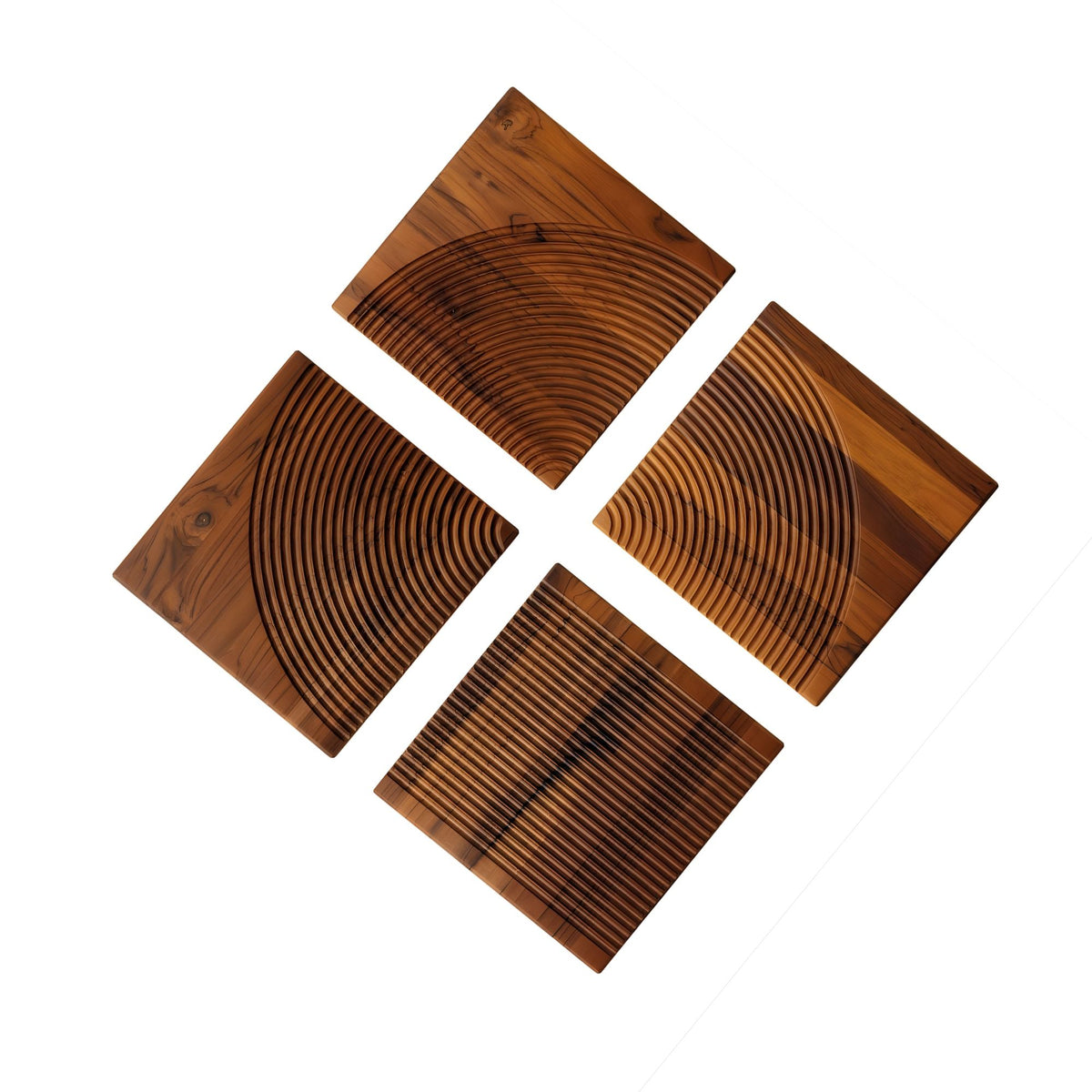 Tagliere Set 4 Pezzi Legno Teak 28 cm Sambonet