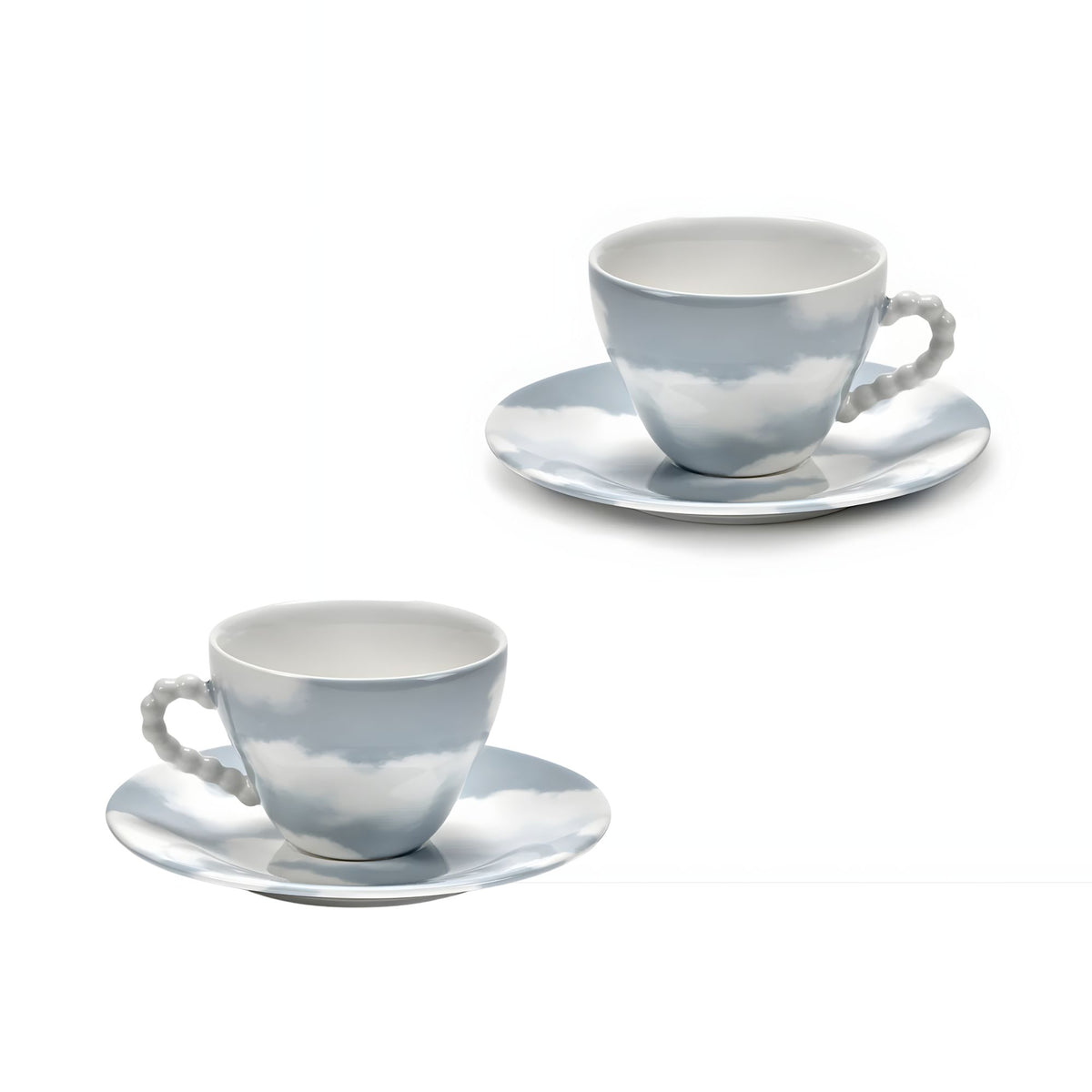 Set 2 Tazze con piattino azzurro Rêves de Rêves Les Objets Mouleversants Serax