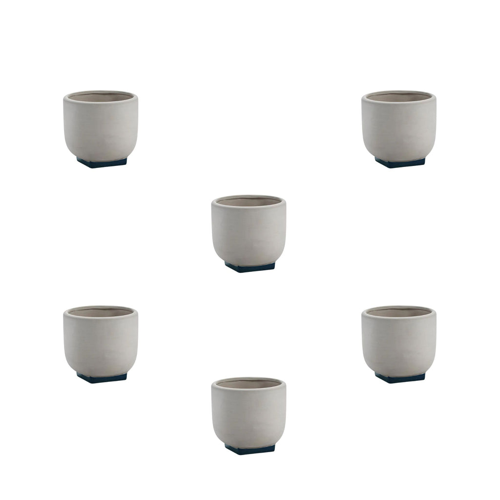 Set 6 Vasi da fiori 01 grigio - rosa blu scuro Serax