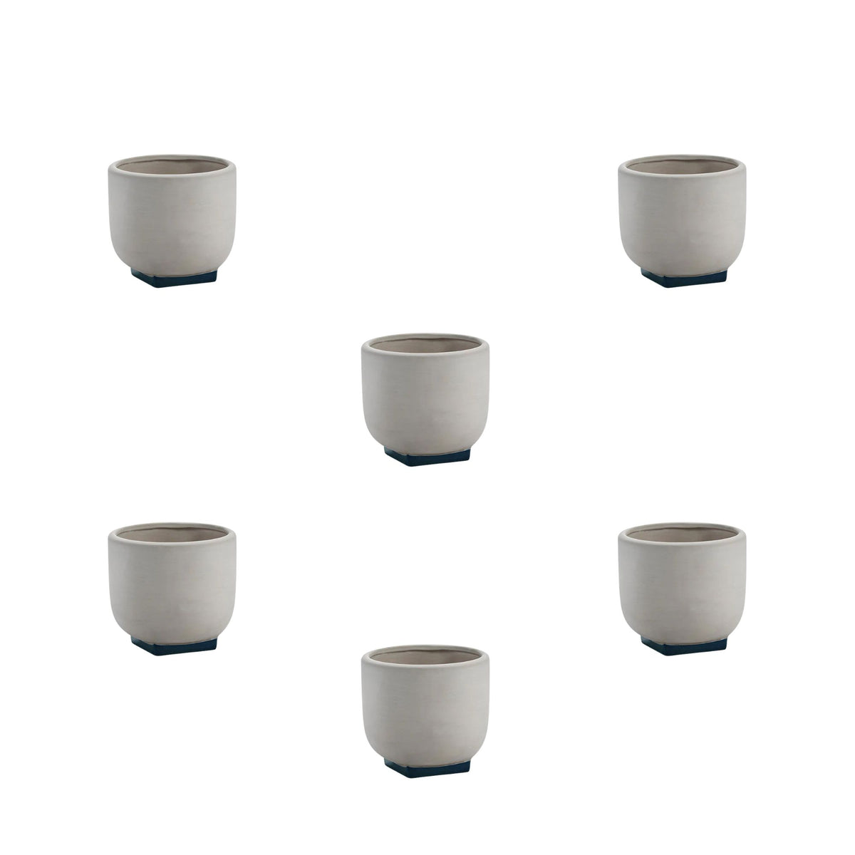 Set 6 Vasi da fiori 01 grigio - rosa blu scuro Serax