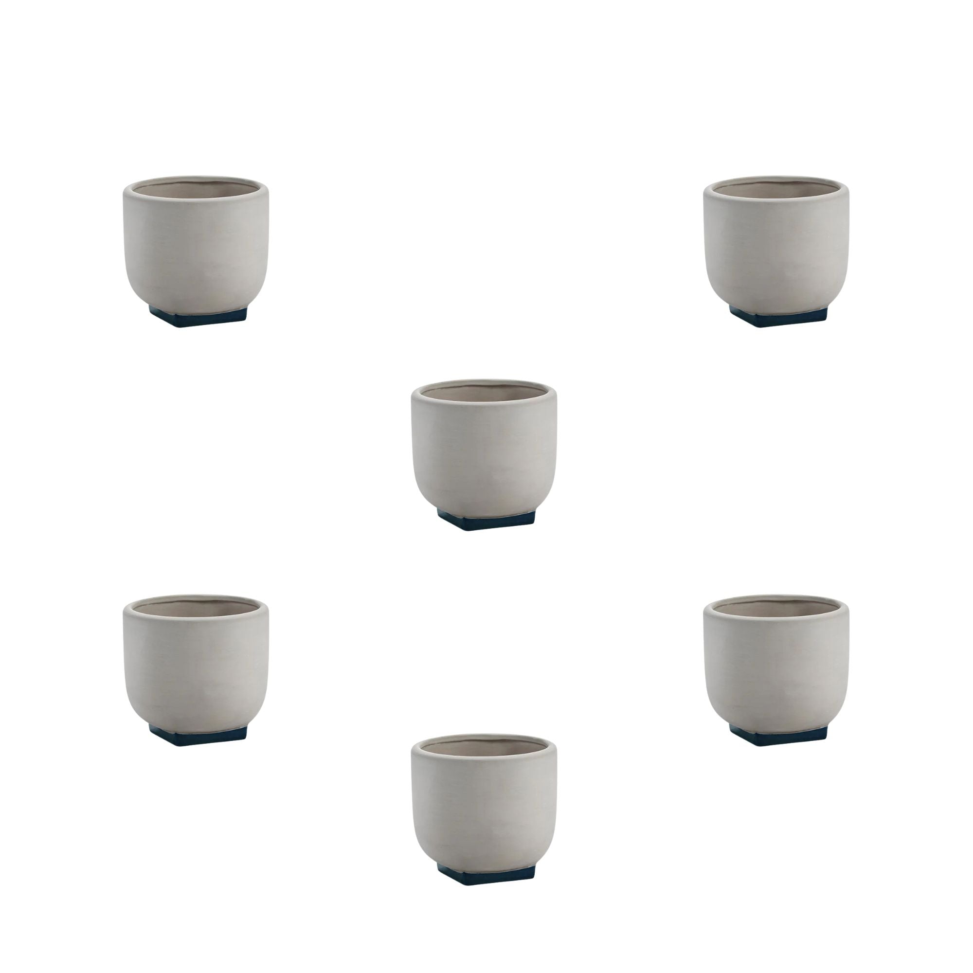 Set 6 Vasi da fiori 01 grigio - rosa blu scuro Serax