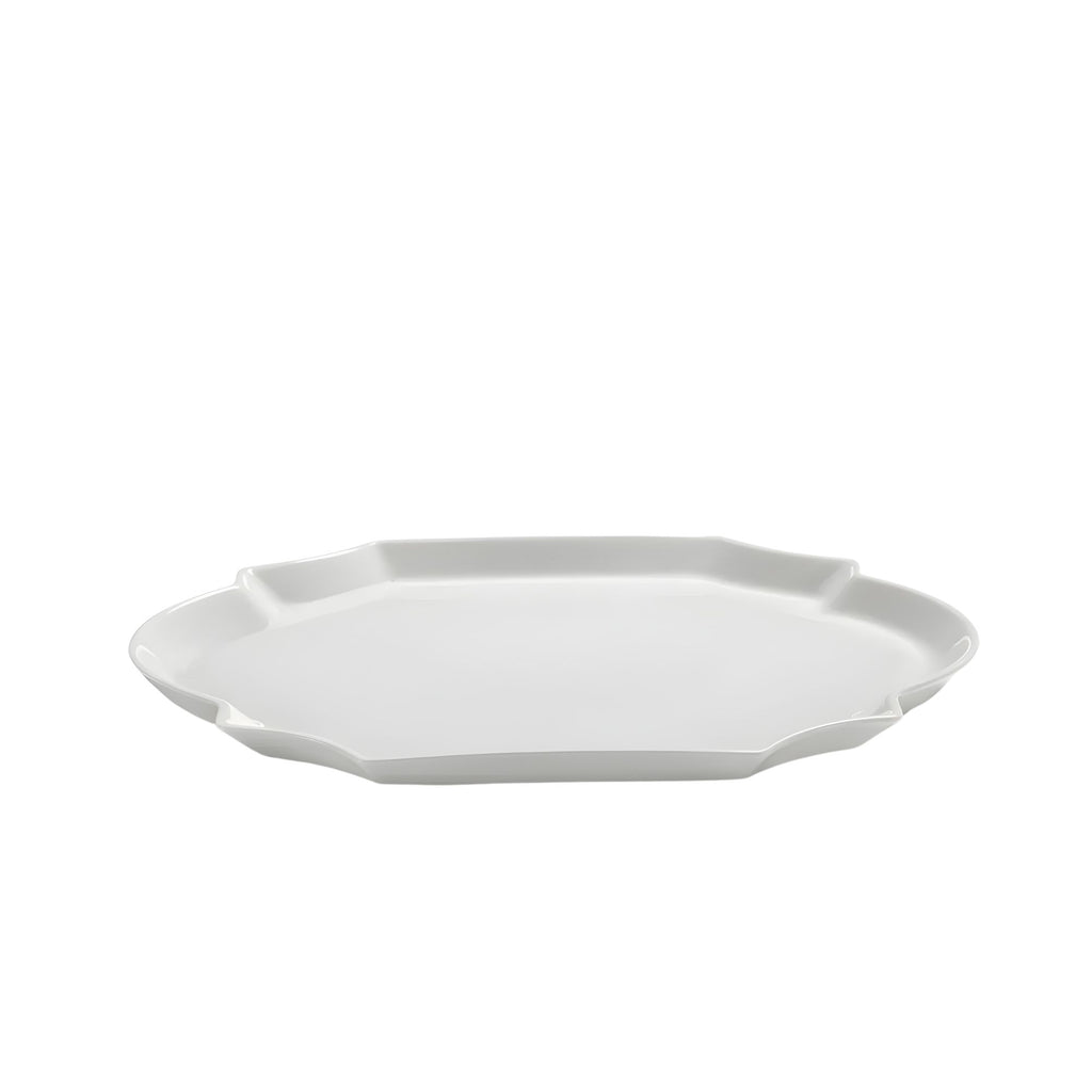 Piatto da portata ovale bianco Perle Fine Les Objets MouleversantS Serax