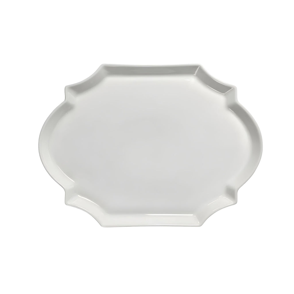 Piatto da portata ovale bianco Perle Fine Les Objets MouleversantS Serax