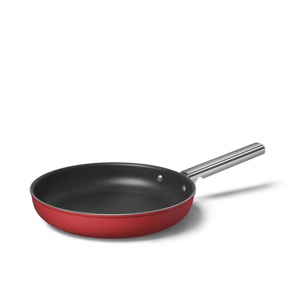 Set 2 padelle + 1 wok rossa Smeg