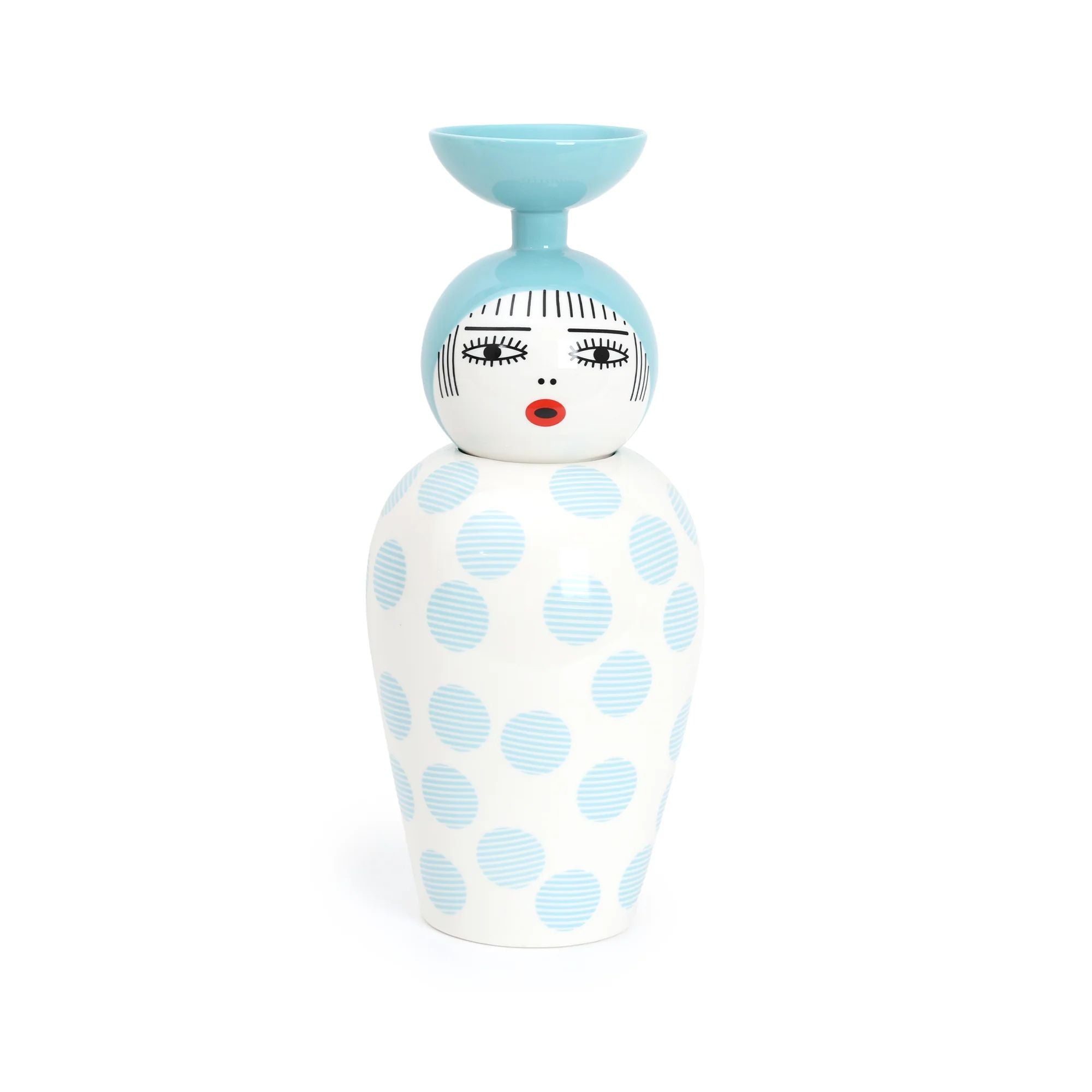 Vaso In Dolomite Con Coperchio-Coppa Le Canopie Kiki Seletti