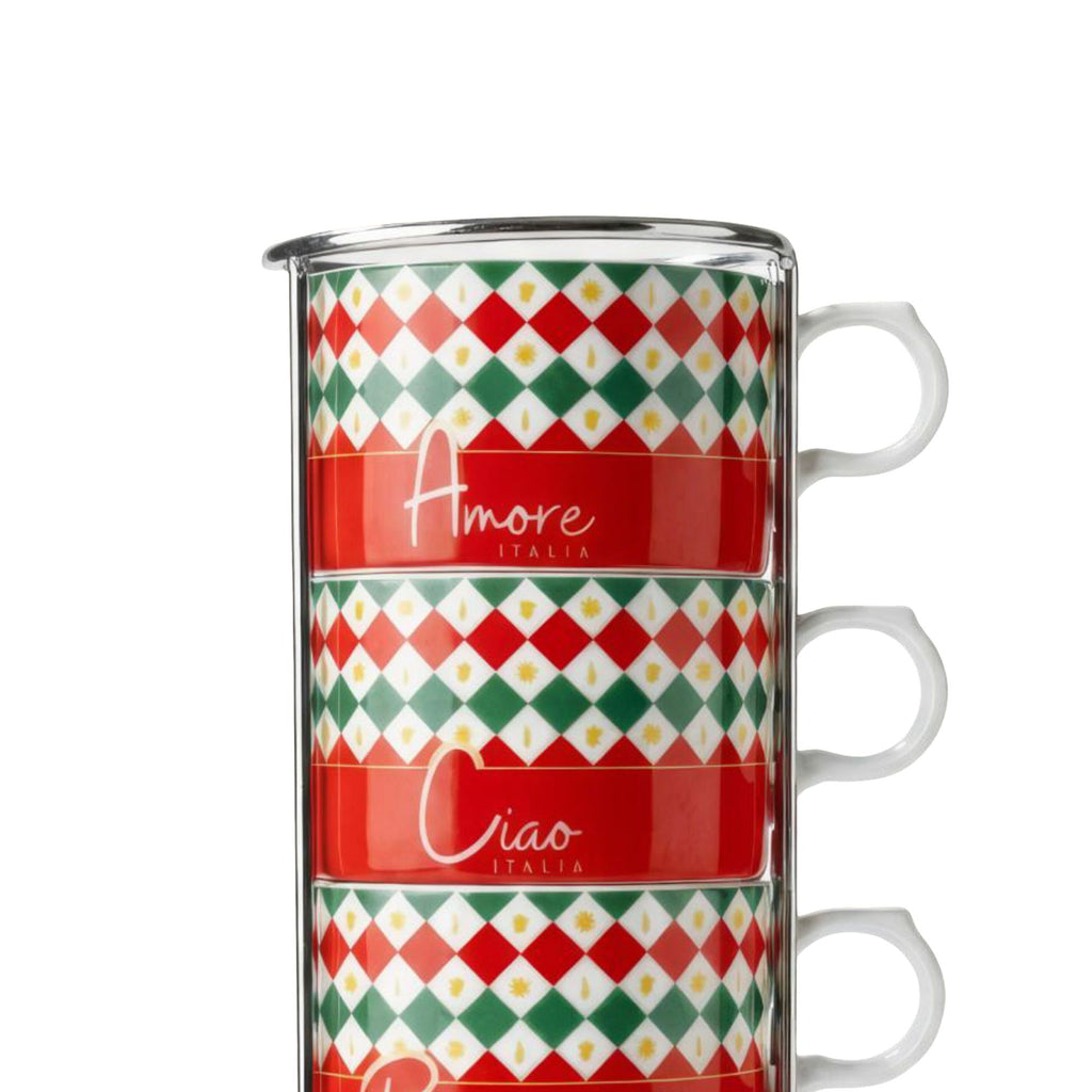 Set 4 Cappuccio Tricolore Bialetti