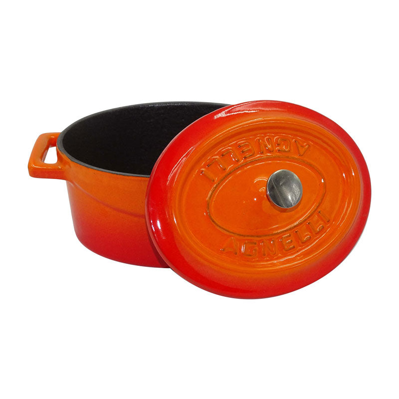 Casseruola ovale slowcook cm 25 - 3.3 litri orange Pentole Agnelli