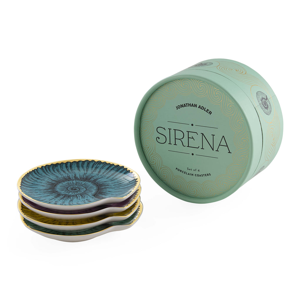 Set 4 Sottobicchieri Sirena Jonathan Adler