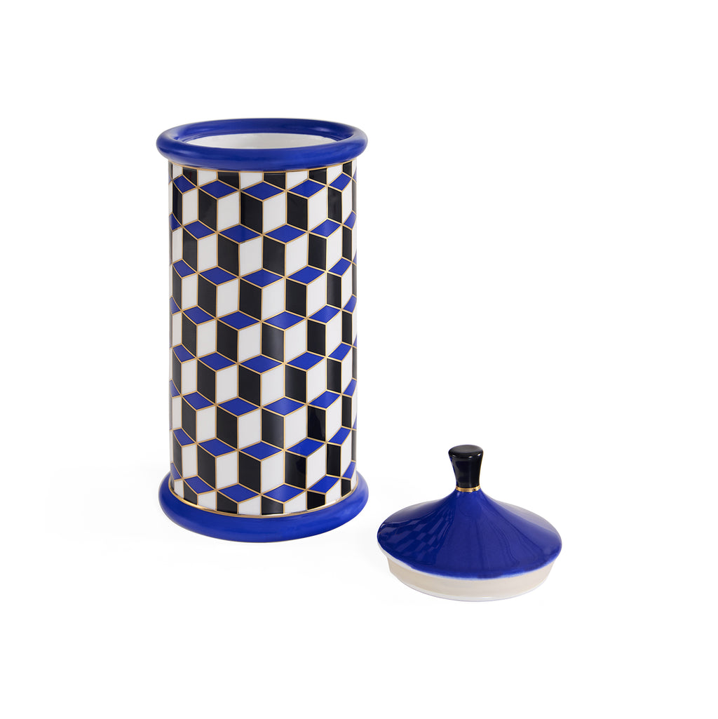 Contenitore blu di Versailles Jonathan Adler
