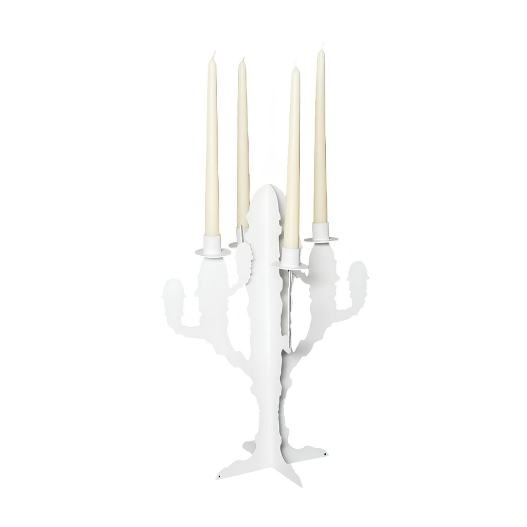 Candelabro Cactus Bianco Arti E Mestieri