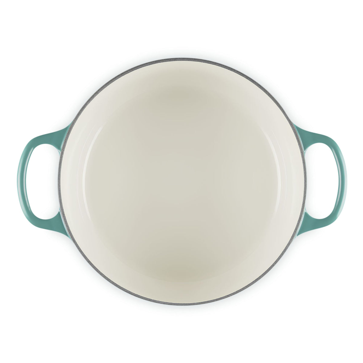 Cocotte rotonda Evolution in ghisa vetrificata 24 cm Bleu Riviera Le Creuset