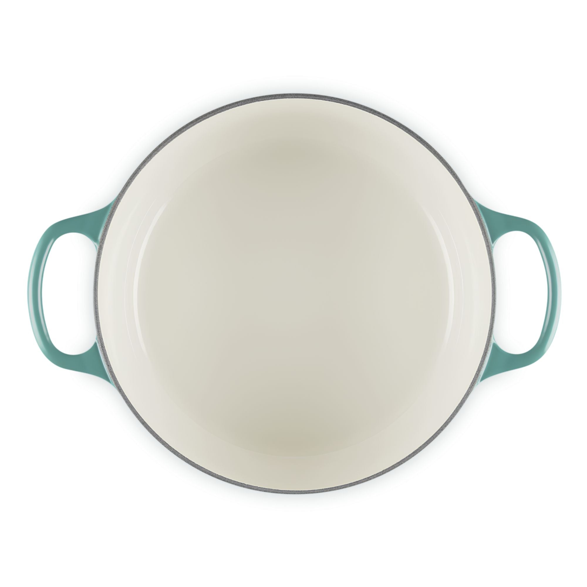 Cocotte rotonda Evolution in ghisa vetrificata 28 Cm Bleu Riviera Le Creuset