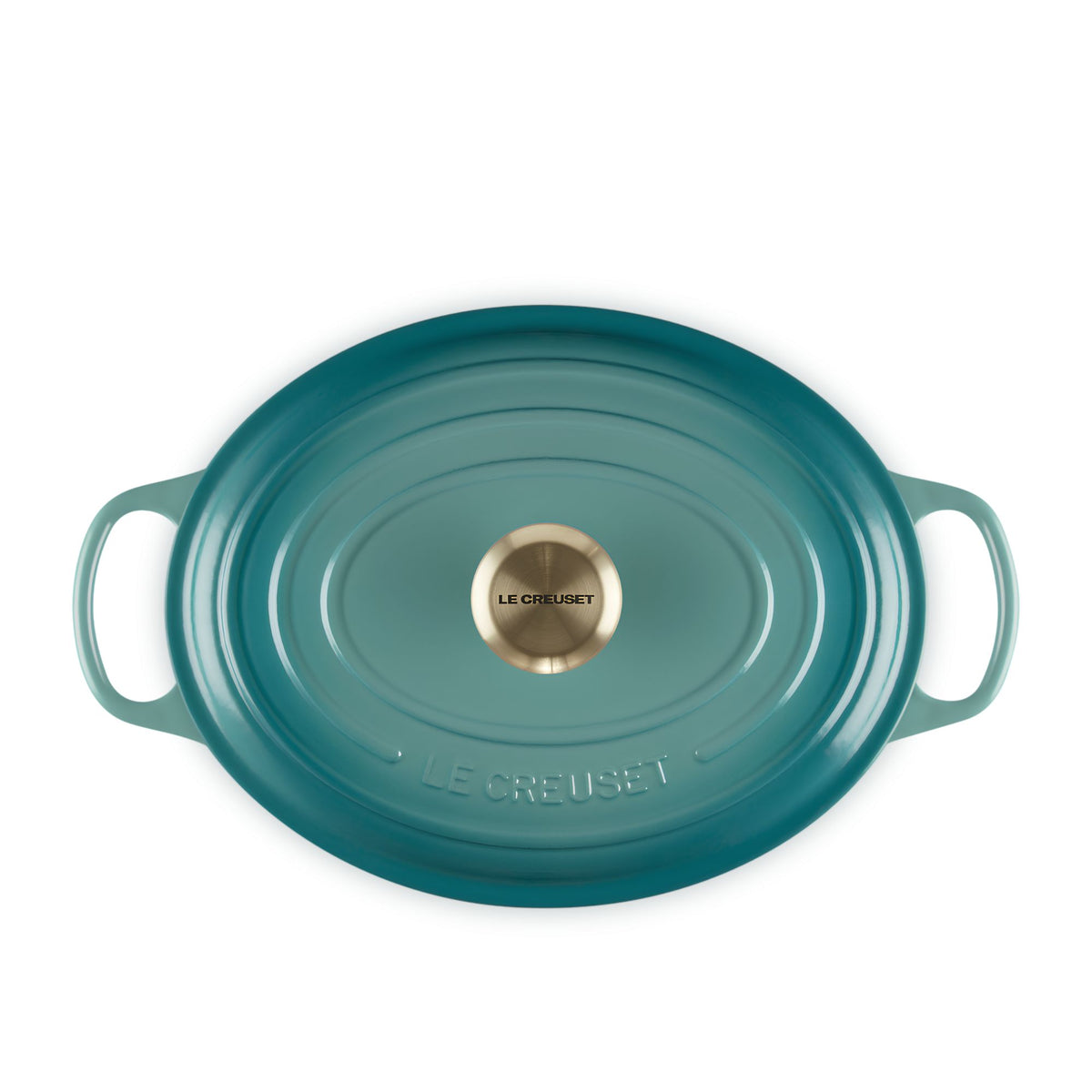 Cocotte ovale Evolution in ghisa vetrificata 29 cm Bleu Riviera Le Creuset