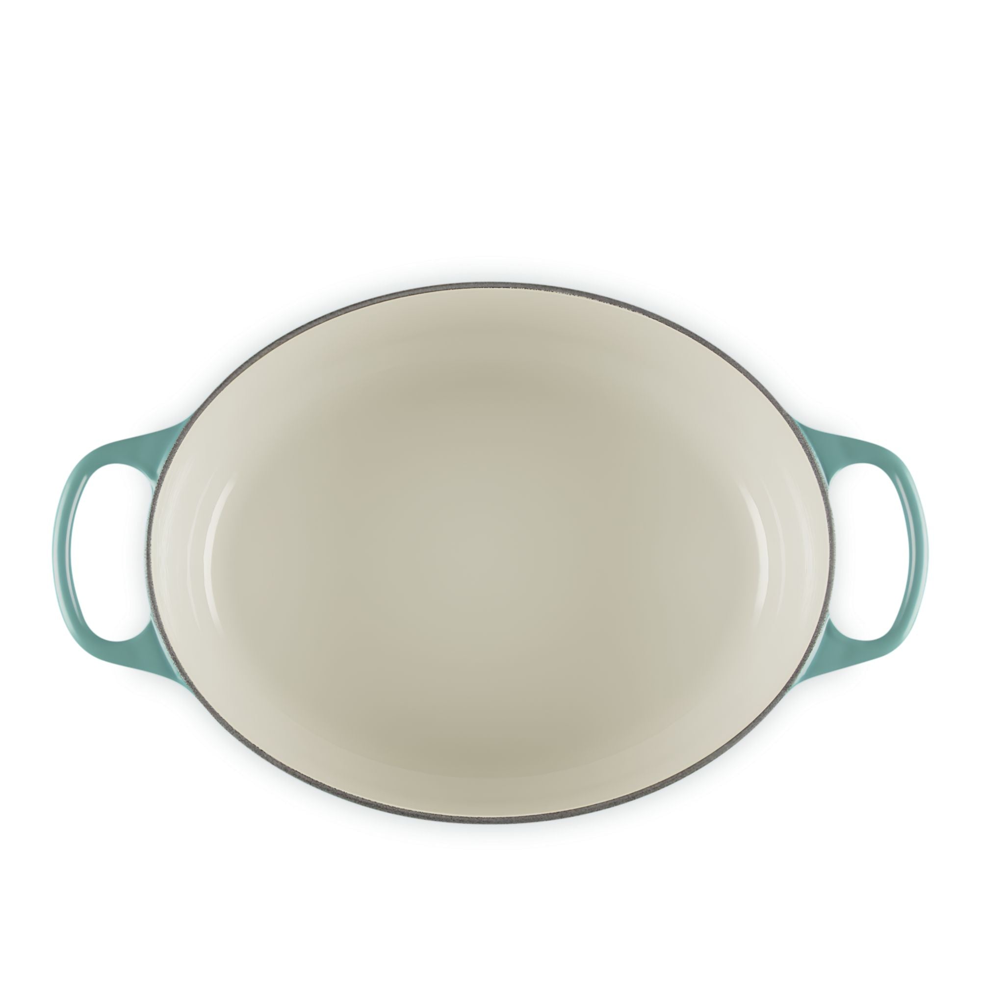 Cocotte ovale Evolution in ghisa vetrificata 29 cm Bleu Riviera Le Creuset