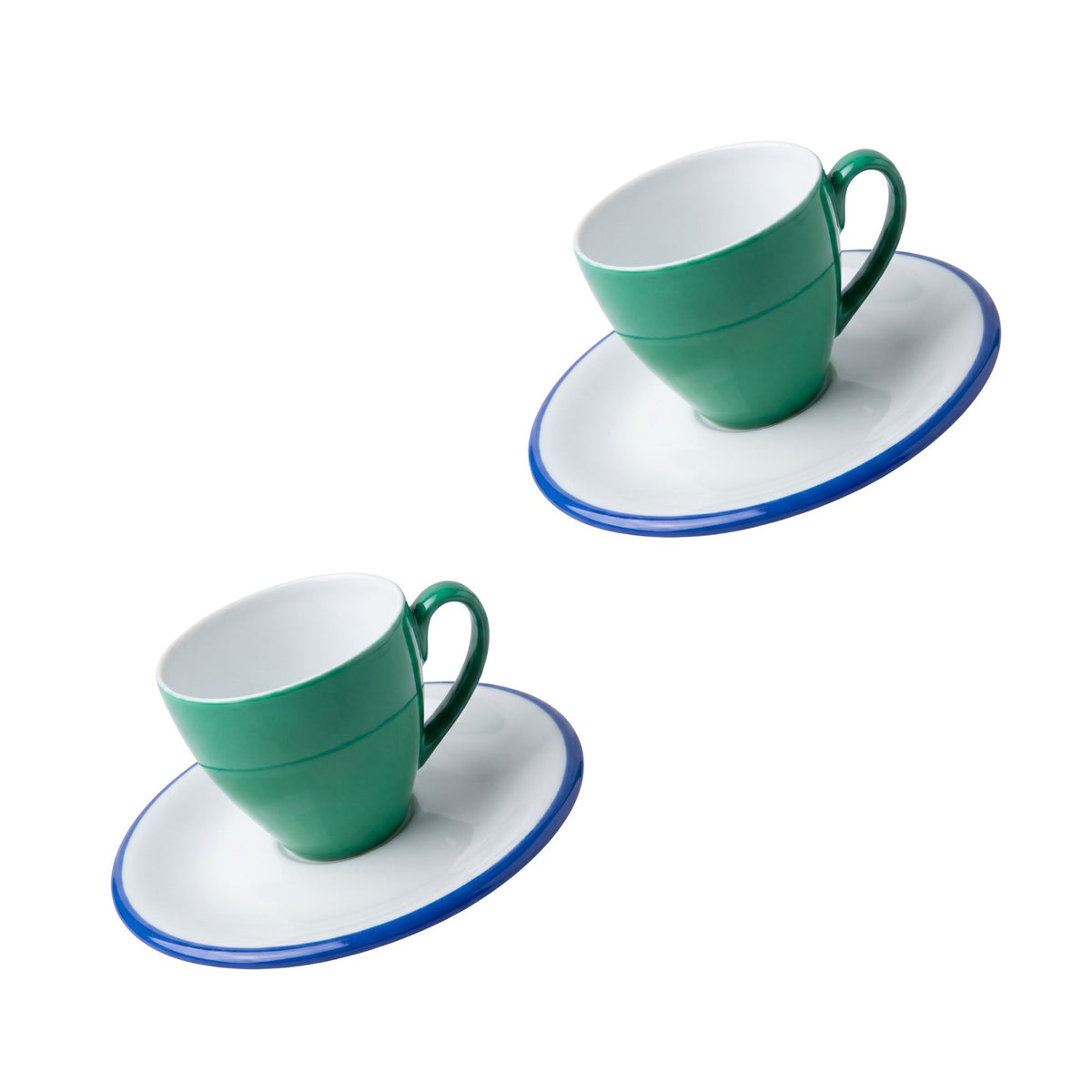 Set 2 tazze caffè green Ginori 1735