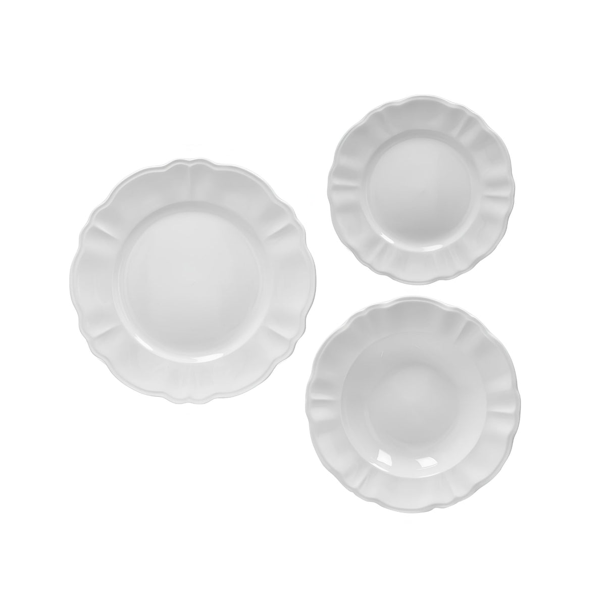 Tavola 18 Pz Georgette New Bone China Brandani