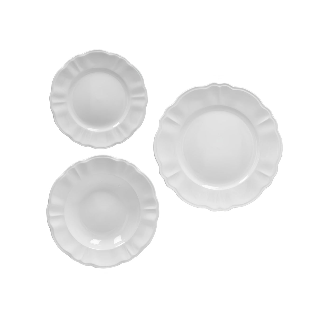 Tavola 18 Pz Georgette New Bone China Brandani