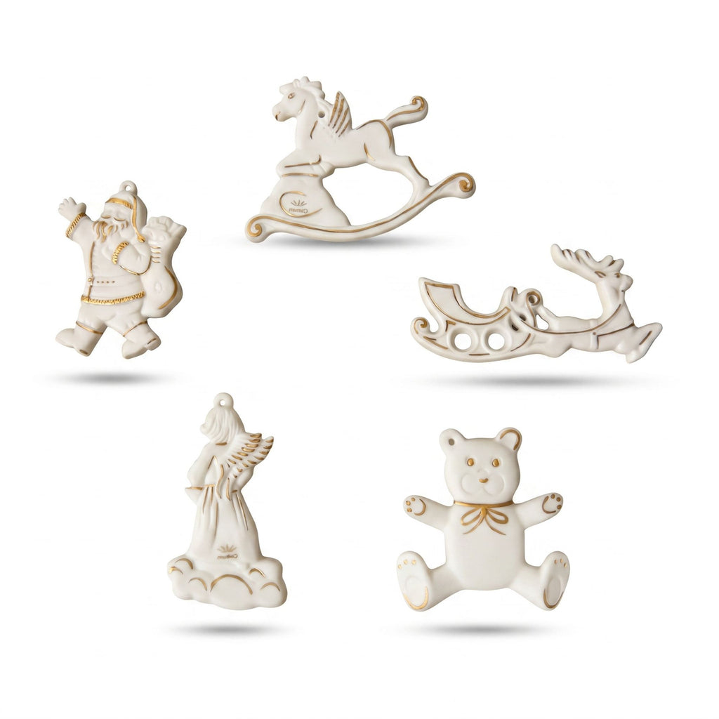 Set 5 decori Natale Ginori 1735