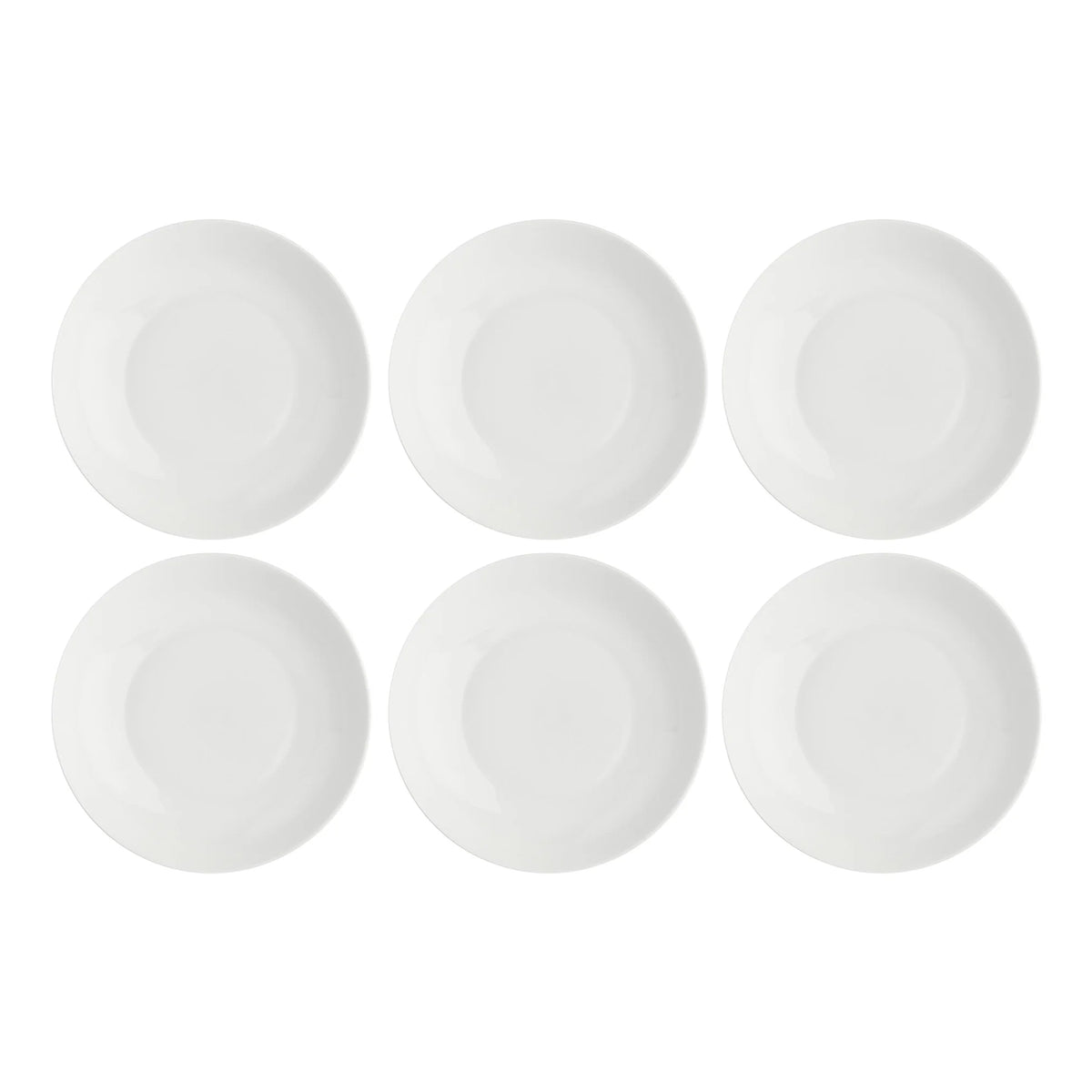 Set da 6, Piatto Fondo Coup, Essenziale La Porcellana Bianca